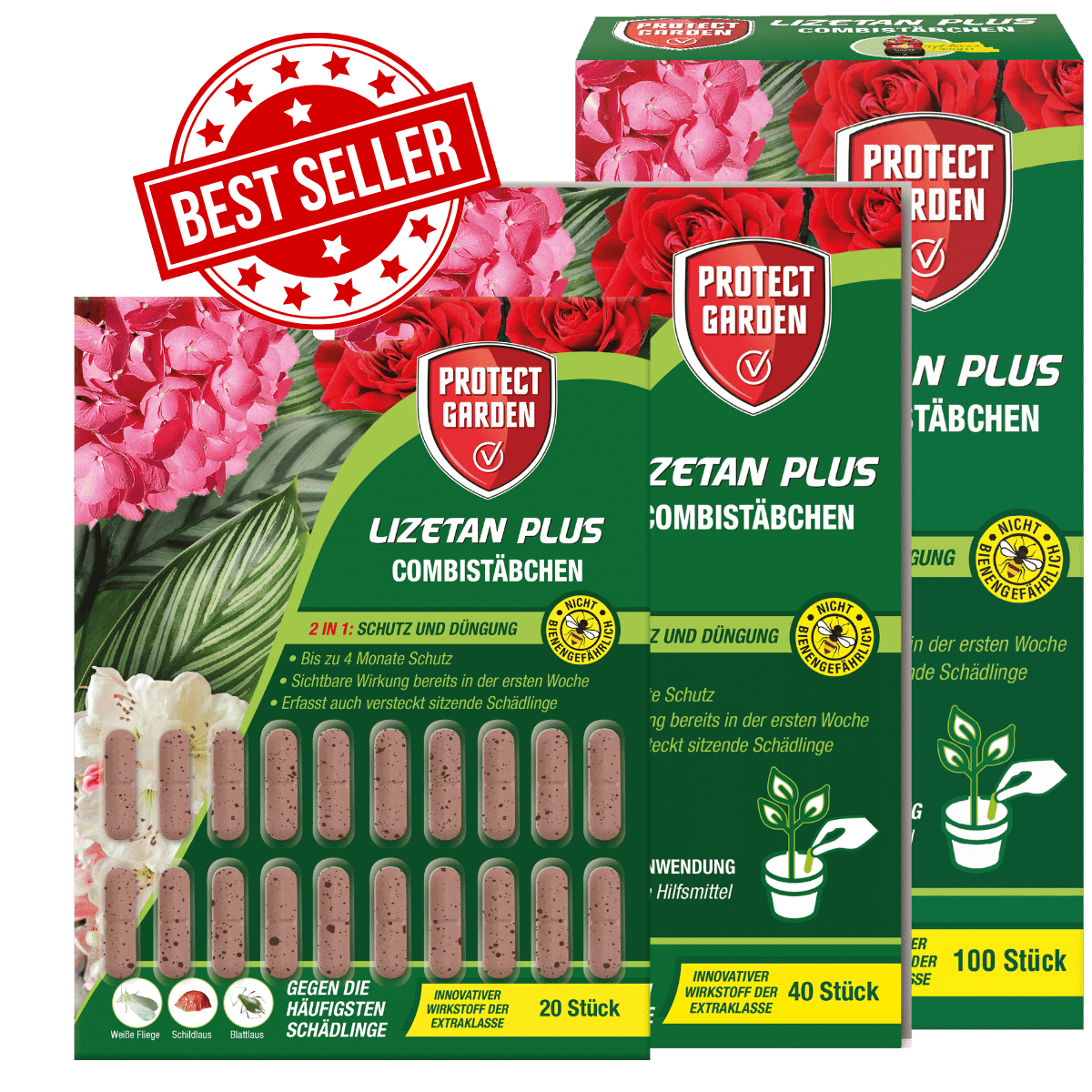 Lizetan Plus Combistäbchen saugende Schädlinge