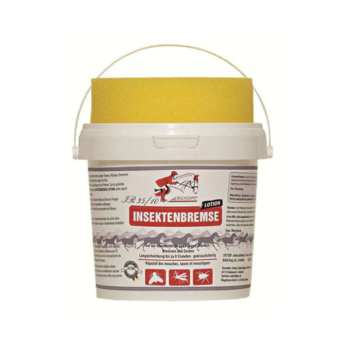 Schopf Insektenbremse Lotion für Pferde 750 ml - Wirkungsvoller Schutz vor Fliěgen, Mücken und Zecken - Mit Schwamm für gesunde Haut