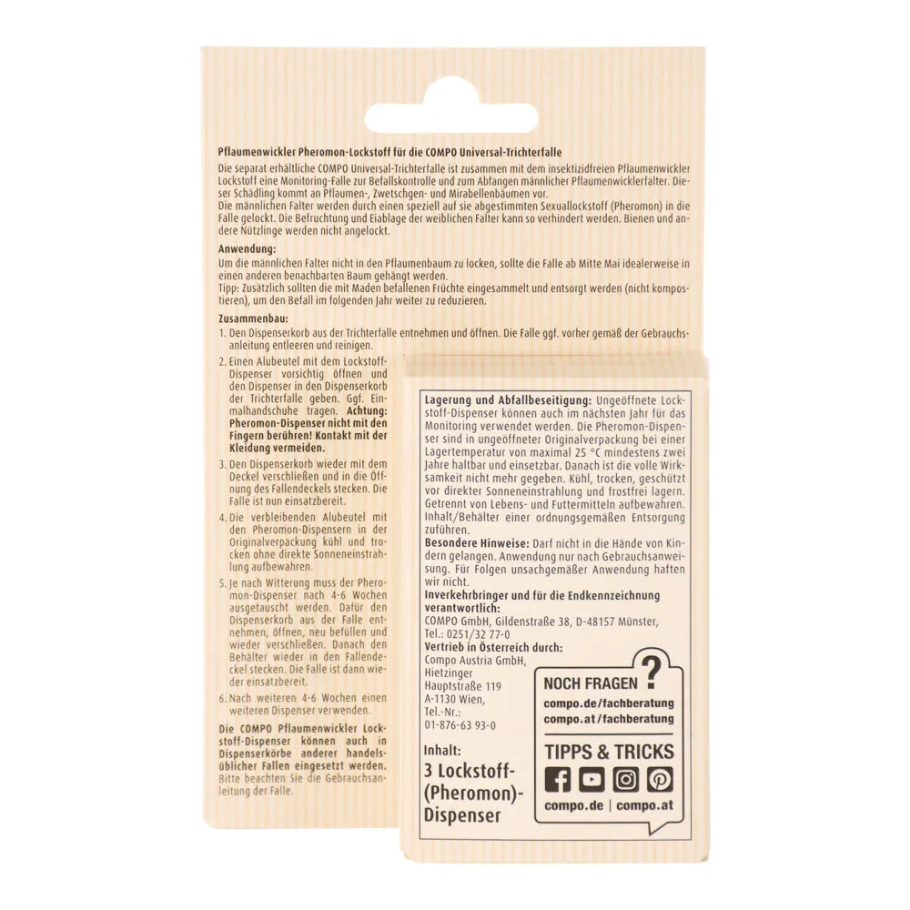 COMPO BIO Pflaumenwickler Lockstoff