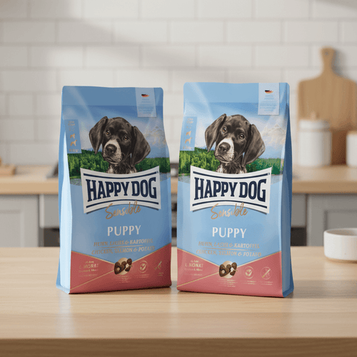 Aktionspaket Happy Dog Sensible Puppy Huhn, Lachs & Kartoffel 2 x 10 kg