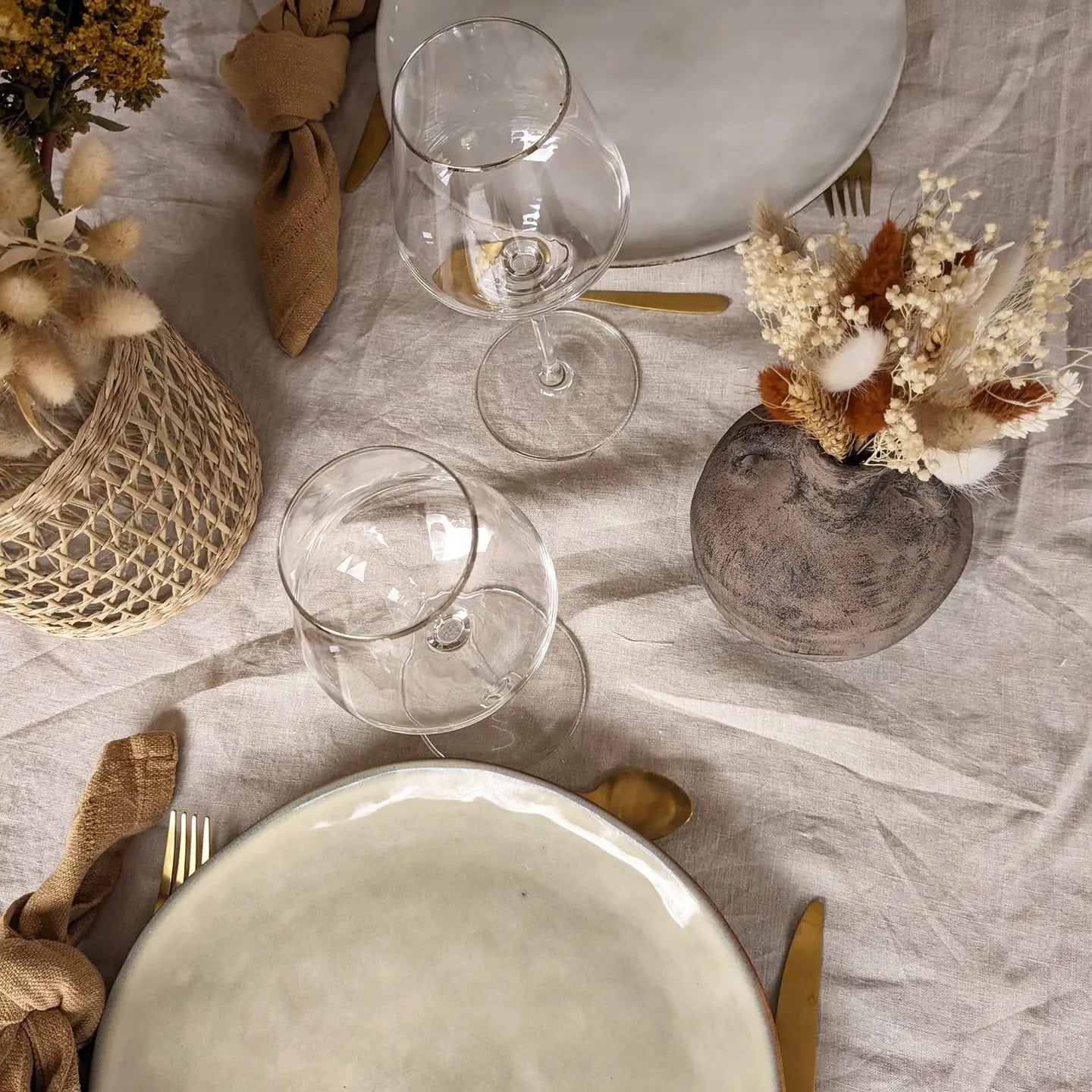 Masion Oline - Trockenblumen - COUNTY CHIC -  kleiner Strauß natürlicher Trockenblumen