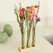 Floriëtte - Trockenblumen - Geschenkbox MIT VASEN, Rosa