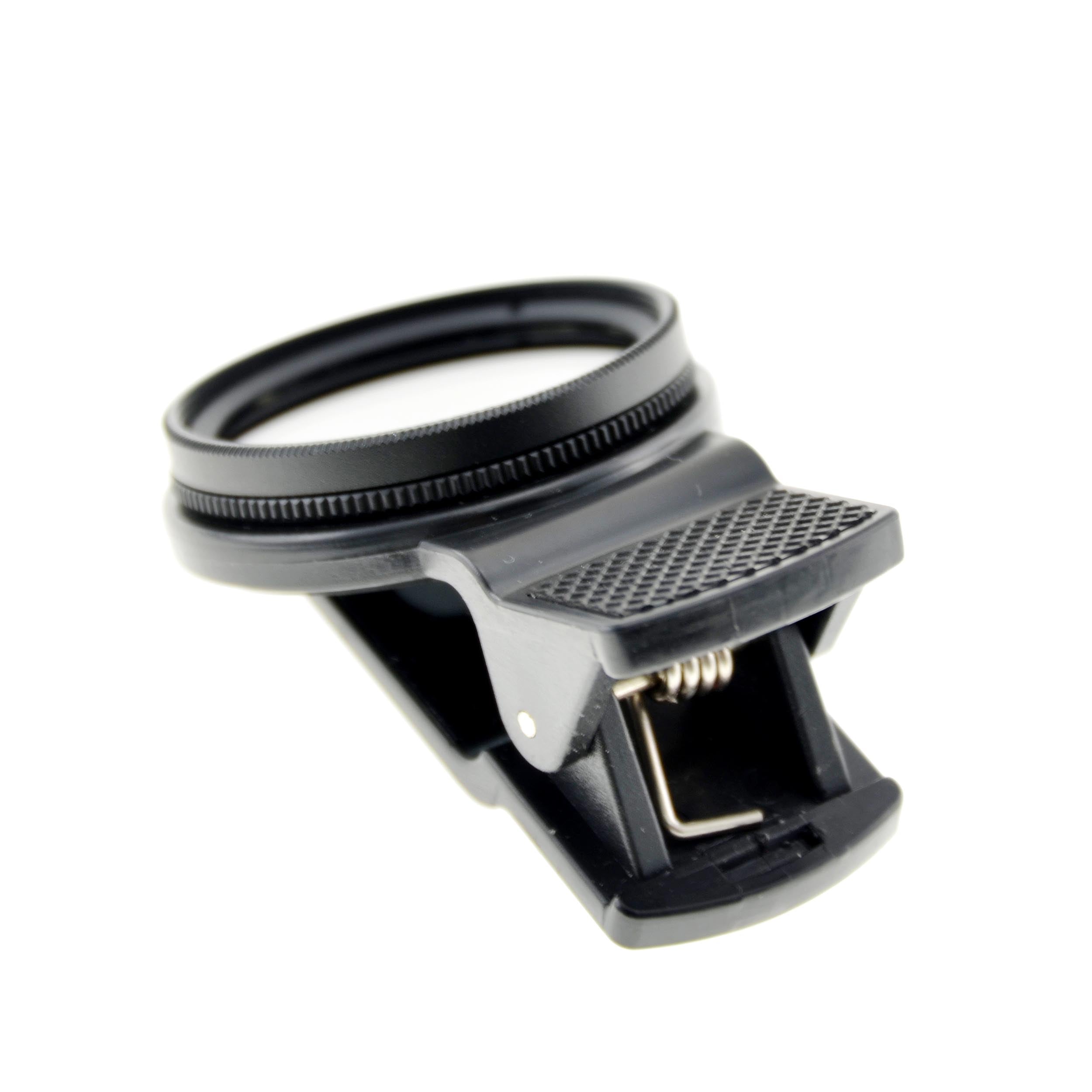 SYSTEM-S Universal Clip-on Klammer 37mm Polarisationsfilter Linse Objektiv für Smartphone Tablet PC
