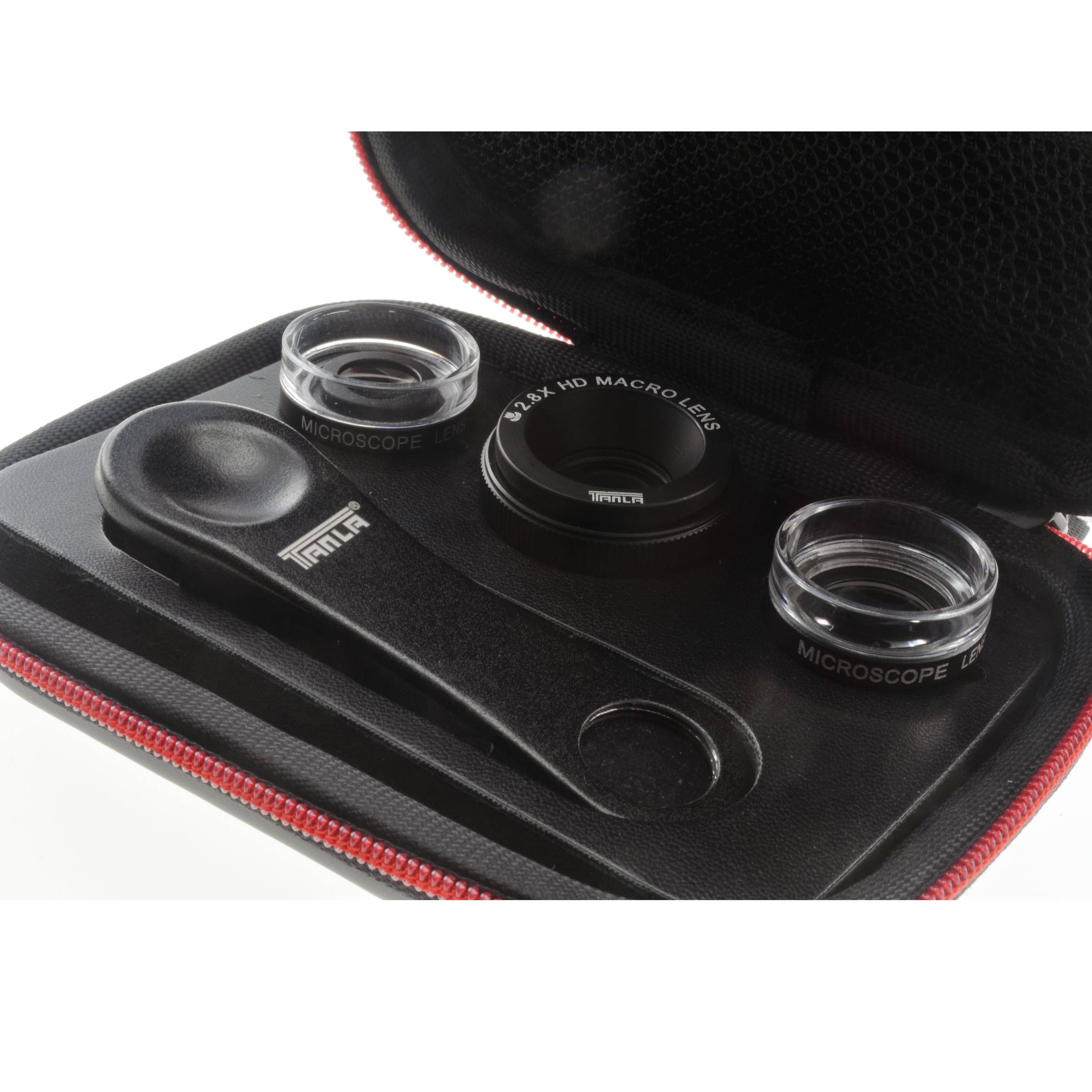 SYSTEM-S Makro Linse 3er Set Mit Clip Und Schutztasche Schwarz Für Smartphone Einfache Nahaufnahmen