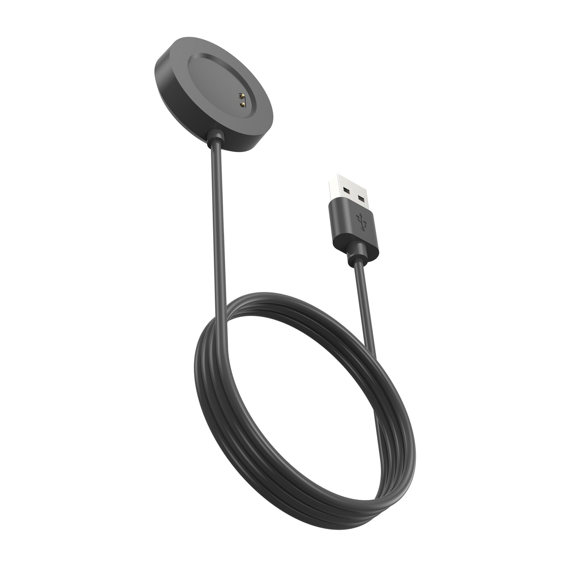 USB 2.0 Kabel 100 cm Ladestation Für Realme Watch 3 Pro Smartwatch Schwarz Premium