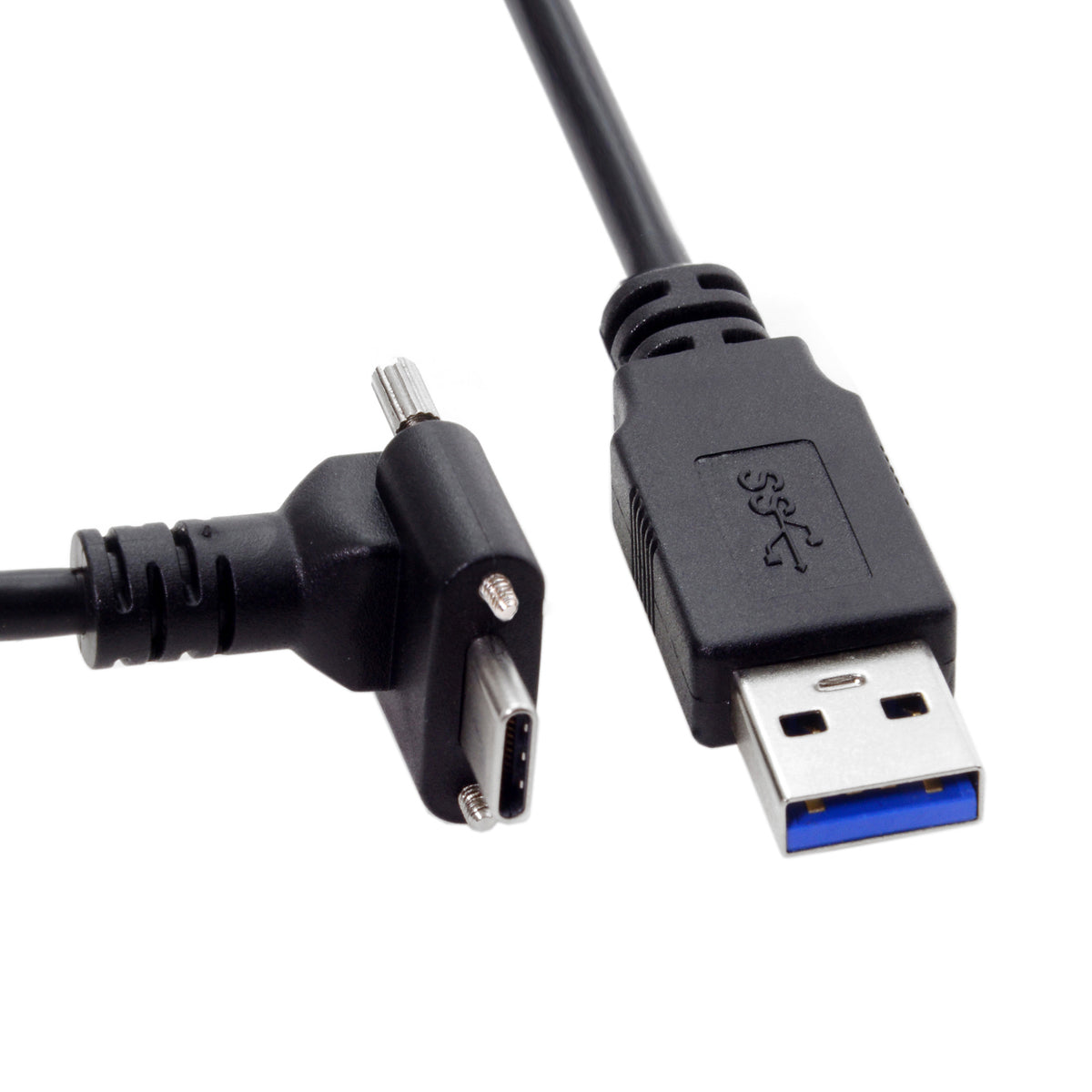 USB 3.1 Kabel Typ C Zu Typ A Winkelstecker 8 Meter Abwärtskompatibel Bis 5 Gigabit Pro Sekunde