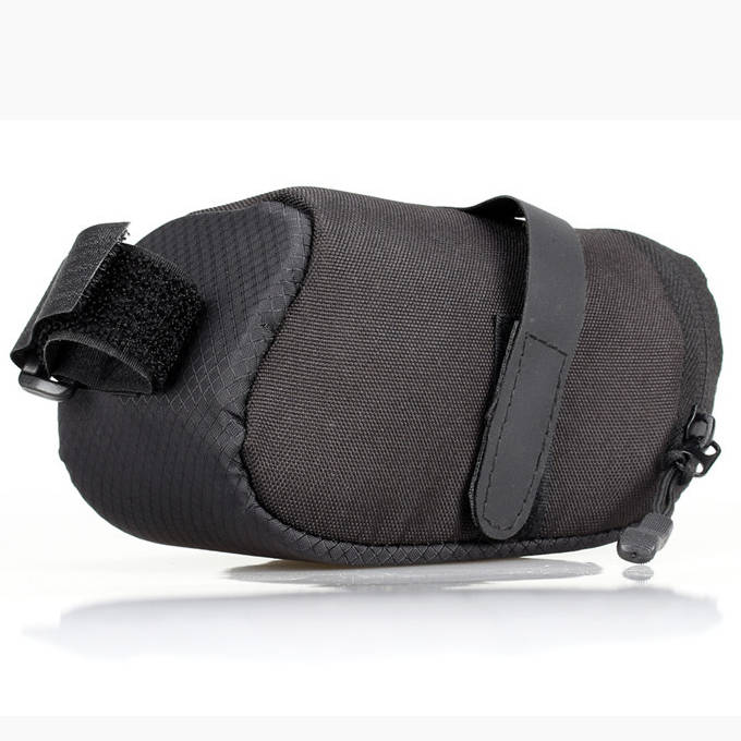 SYSTEM-S Fahrrad Sattel Tasche Halterung Befestigung wasserfest in Schwarz