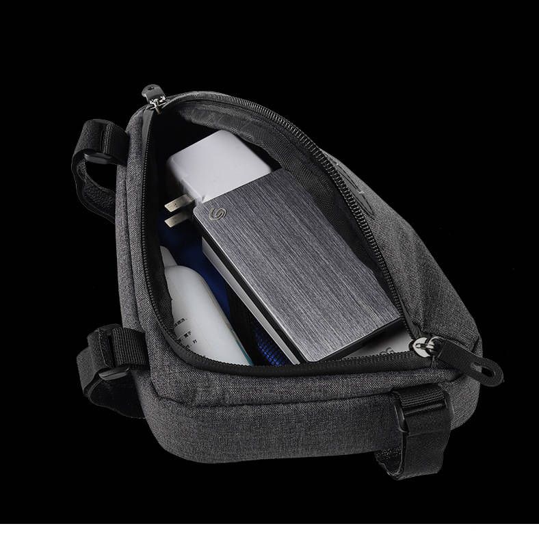 SYSTEM-S Fahrrad Sattel Tasche Halterung Befestigung wasserfest in Grau