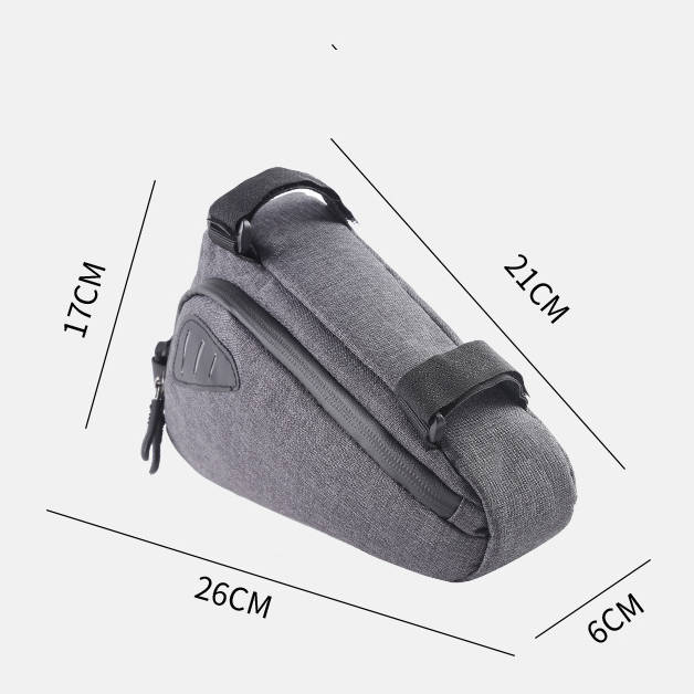 SYSTEM-S Fahrrad Sattel Tasche Halterung Befestigung wasserfest in Grau