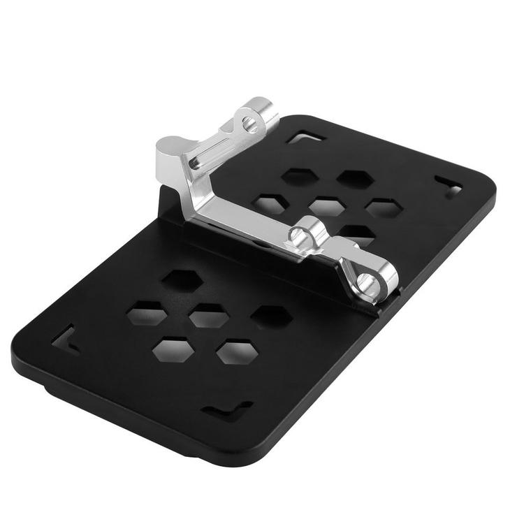 SYSTEM-S Halterung Befestigung in Schwarz für Smartphone Tablet zb. als Drohnen Fernbedienung