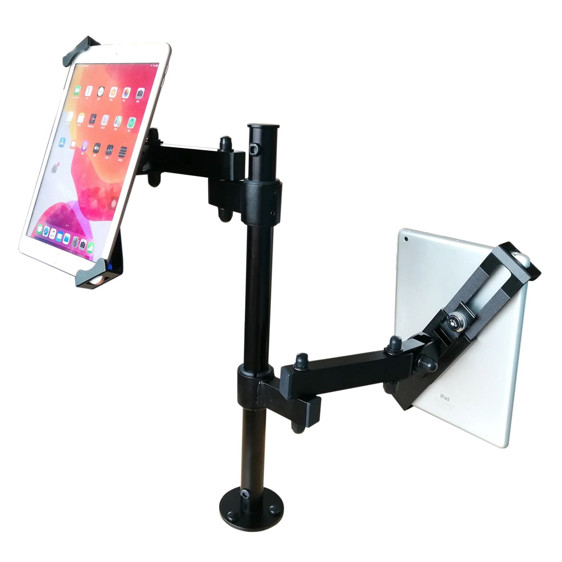 SYSTEM-S Tischständer Dual 360° Halterung abschließbar für Tablets von 9.0" bis 13.0"