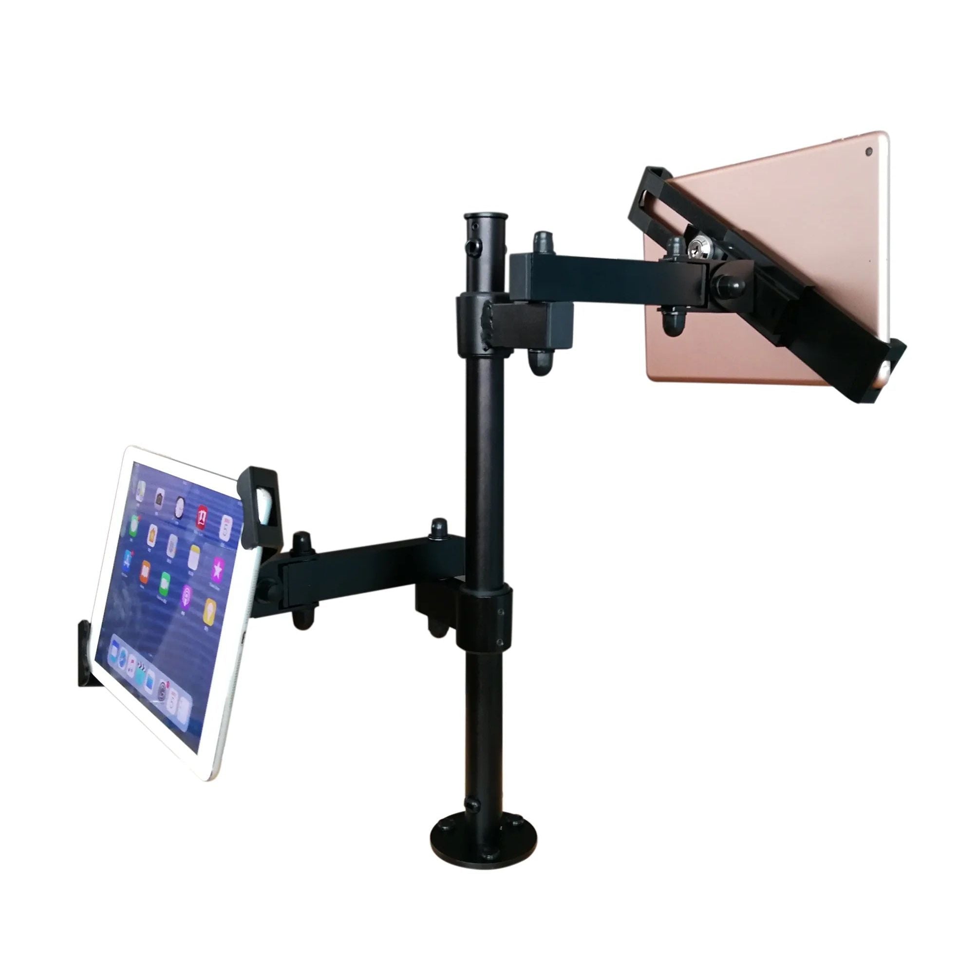 SYSTEM-S Tischständer Dual 360° Halterung abschließbar für Tablets von 9.0" bis 13.0"