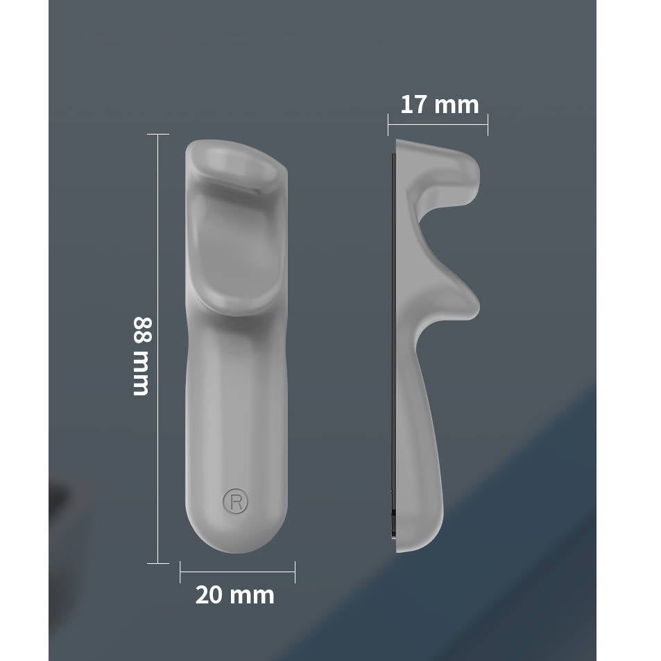 SYSTEM-S Anti Rutsch Silikon Griff Handauflage ergonomisch für Tablet Gaming in Grau