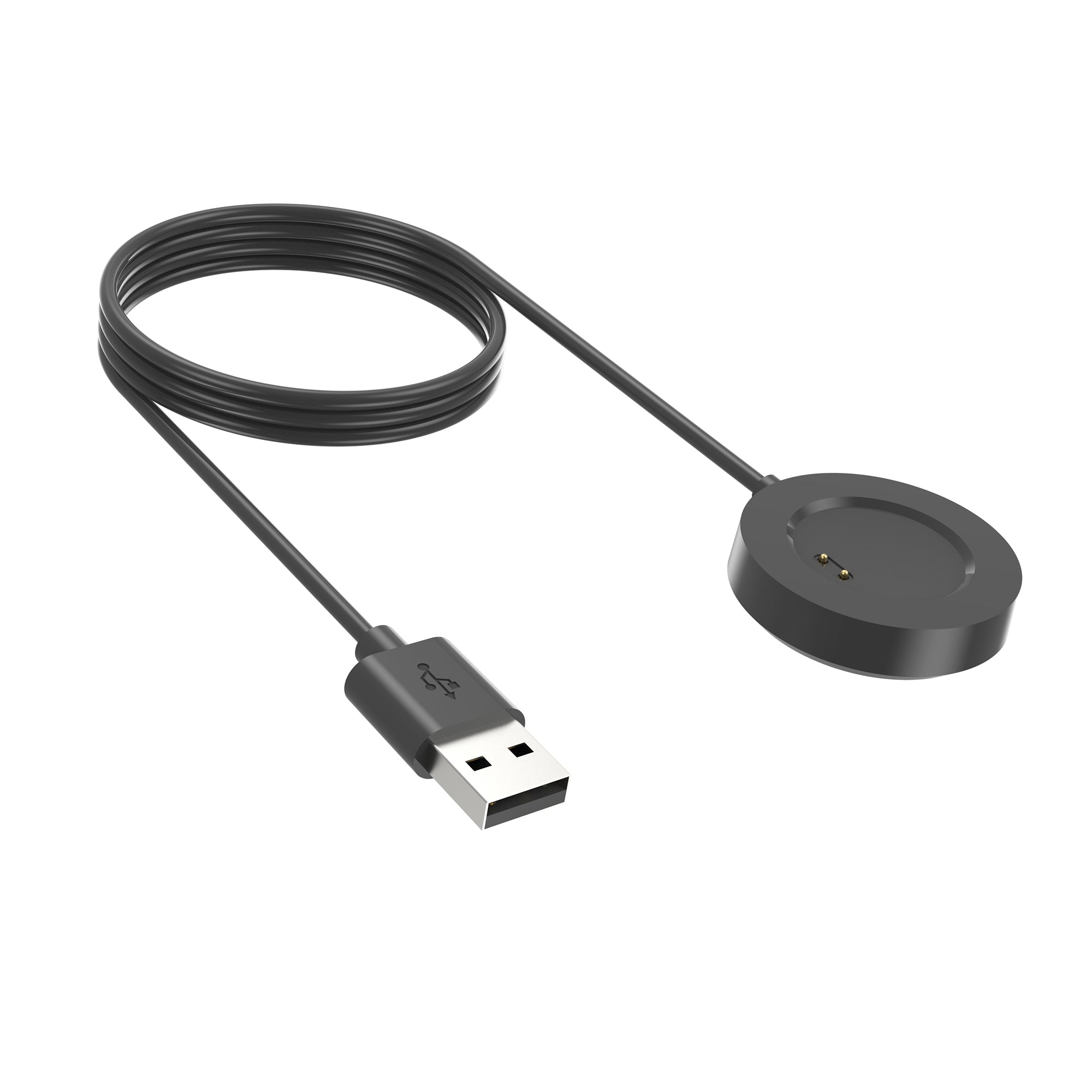 USB 2.0 Kabel 100 cm Ladestation Für Realme Watch 3 Pro Smartwatch Schwarz Premium