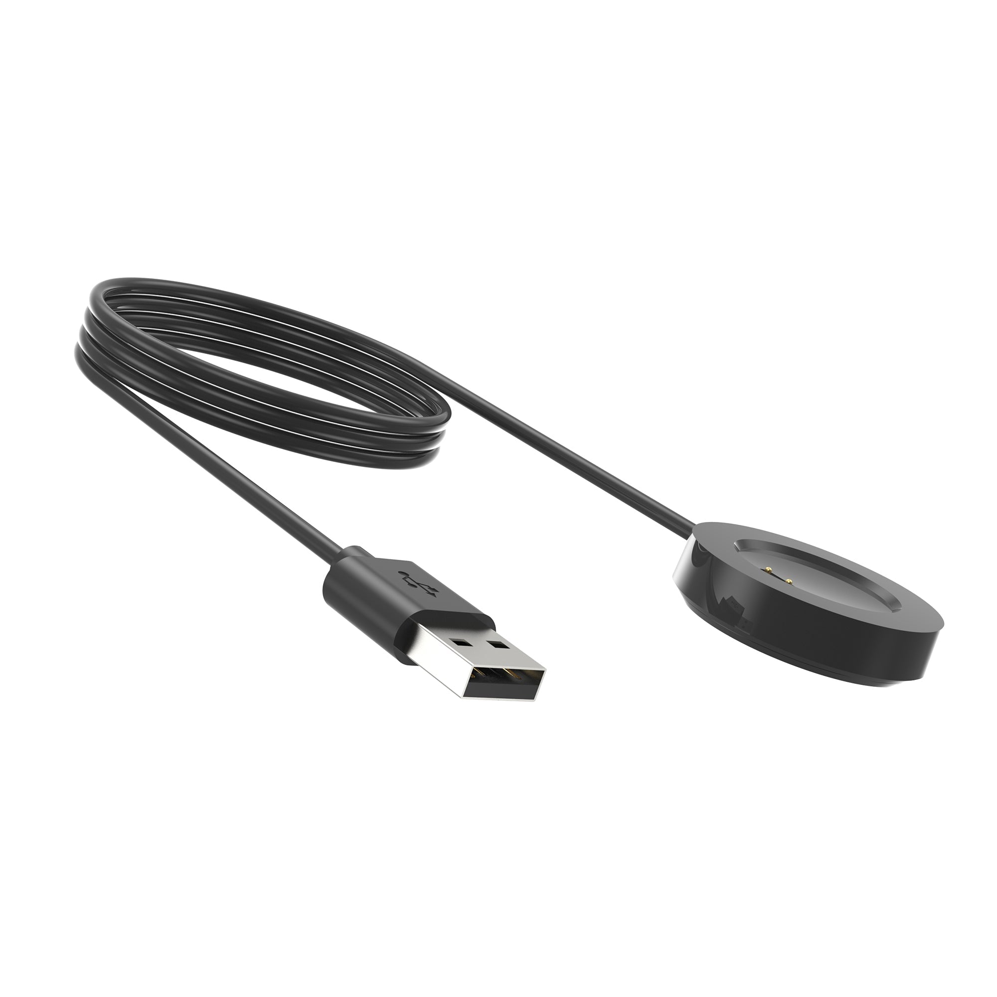 USB 2.0 Kabel 100 cm Ladestation Für Realme Watch 3 Pro Smartwatch Schwarz Premium