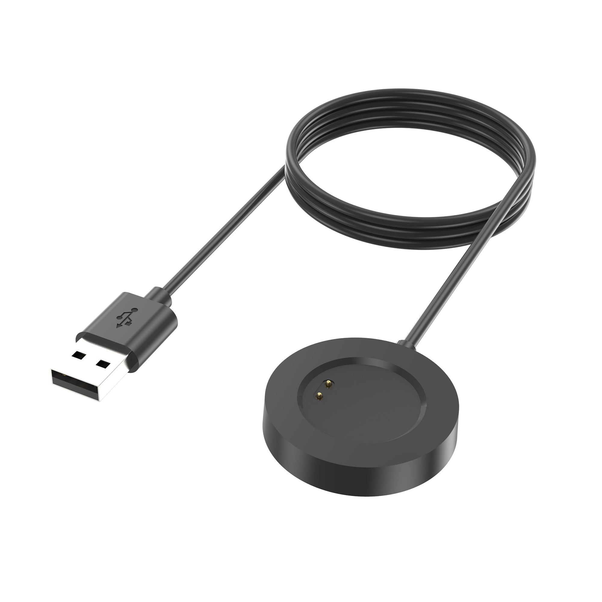 USB 2.0 Kabel 100 cm Ladestation Für Realme Watch 3 Pro Smartwatch Schwarz Premium