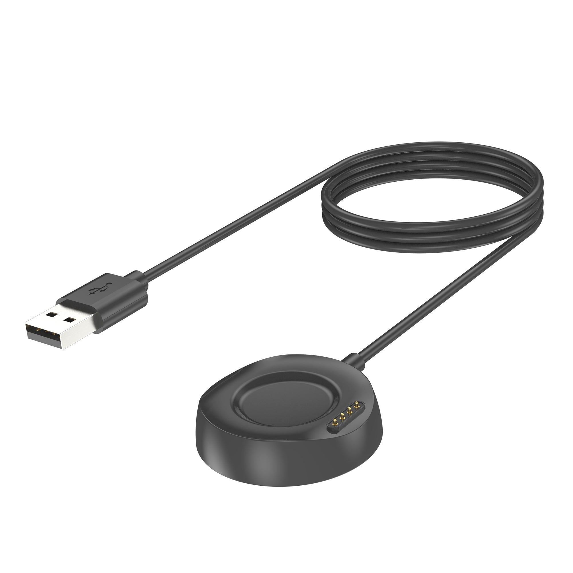 Schwarzes USB 2.0 Ladekabel 100 cm Zur Ladestation Für Xiaomi Huami Amazfit Nexo Smartwatch
