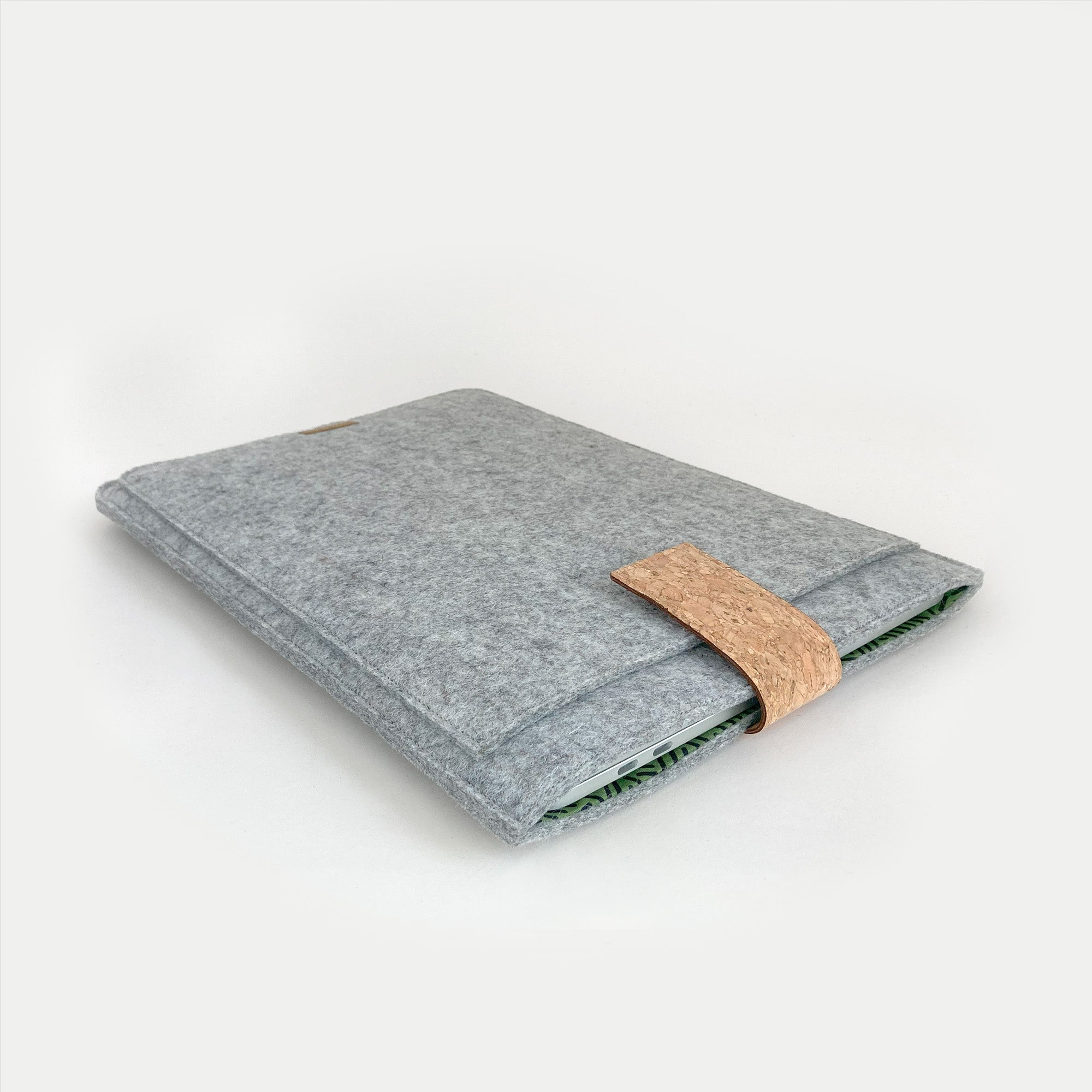 Hülle für Asus TUF Gaming | mit Magnetverschluss und extra Fach  | hellgrau - Stripes | Modell "HAKA"