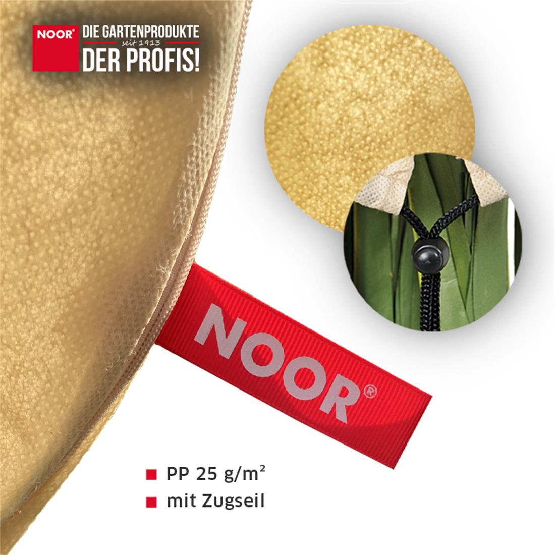 Premium Winterschutz-Haube - S 80x60 cm - 2er Set - Beige