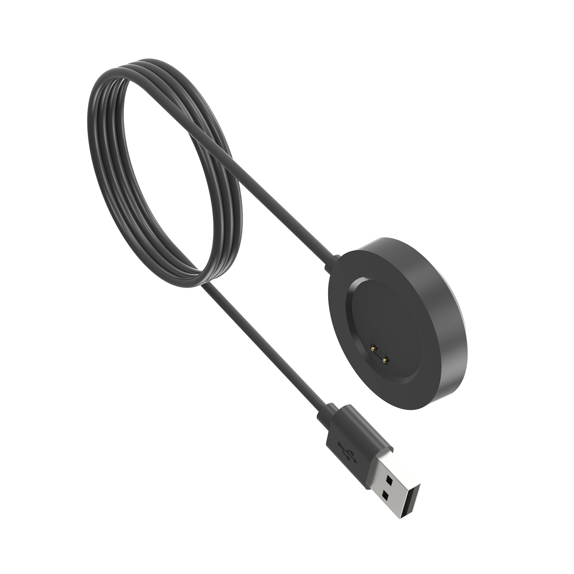 USB 2.0 Kabel 100 cm Ladestation Für Realme Watch 3 Pro Smartwatch Schwarz Premium