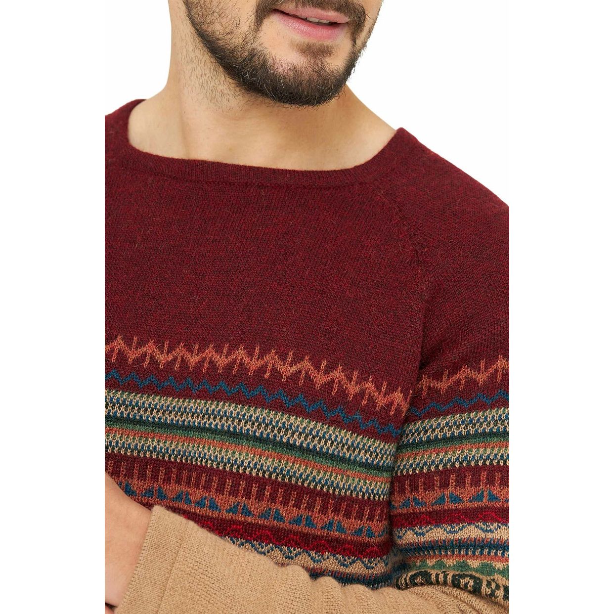 Apu Kuntur - Alpaka Pullover COLORES DE LUNA – Herrenpullover aus 100% Baby Alpaka