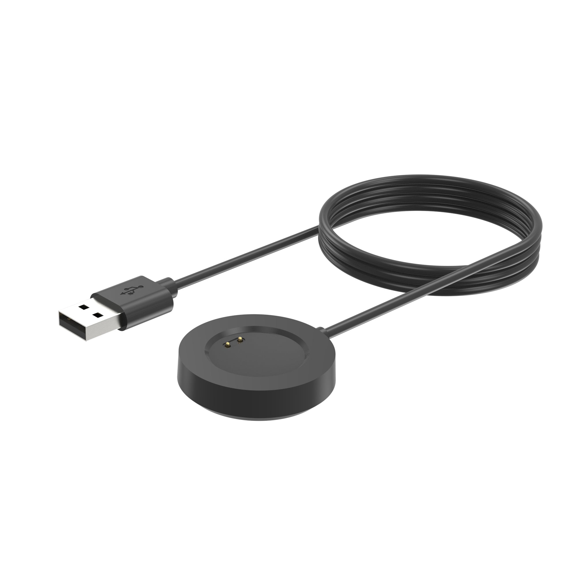 USB 2.0 Kabel 100 cm Ladestation Für Realme Watch 3 Pro Smartwatch Schwarz Premium