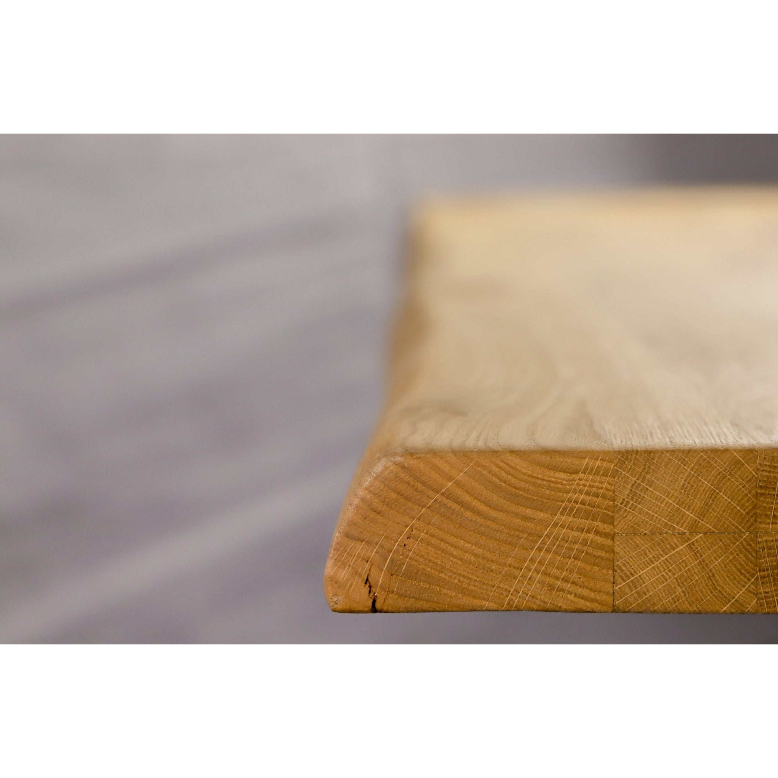 Esstisch Mit Baumkante U Gestell Aus Massiv Eiche Wildeiche Geölt Tischplatte 4,5 Cm Stärke Glatte Oberfläche