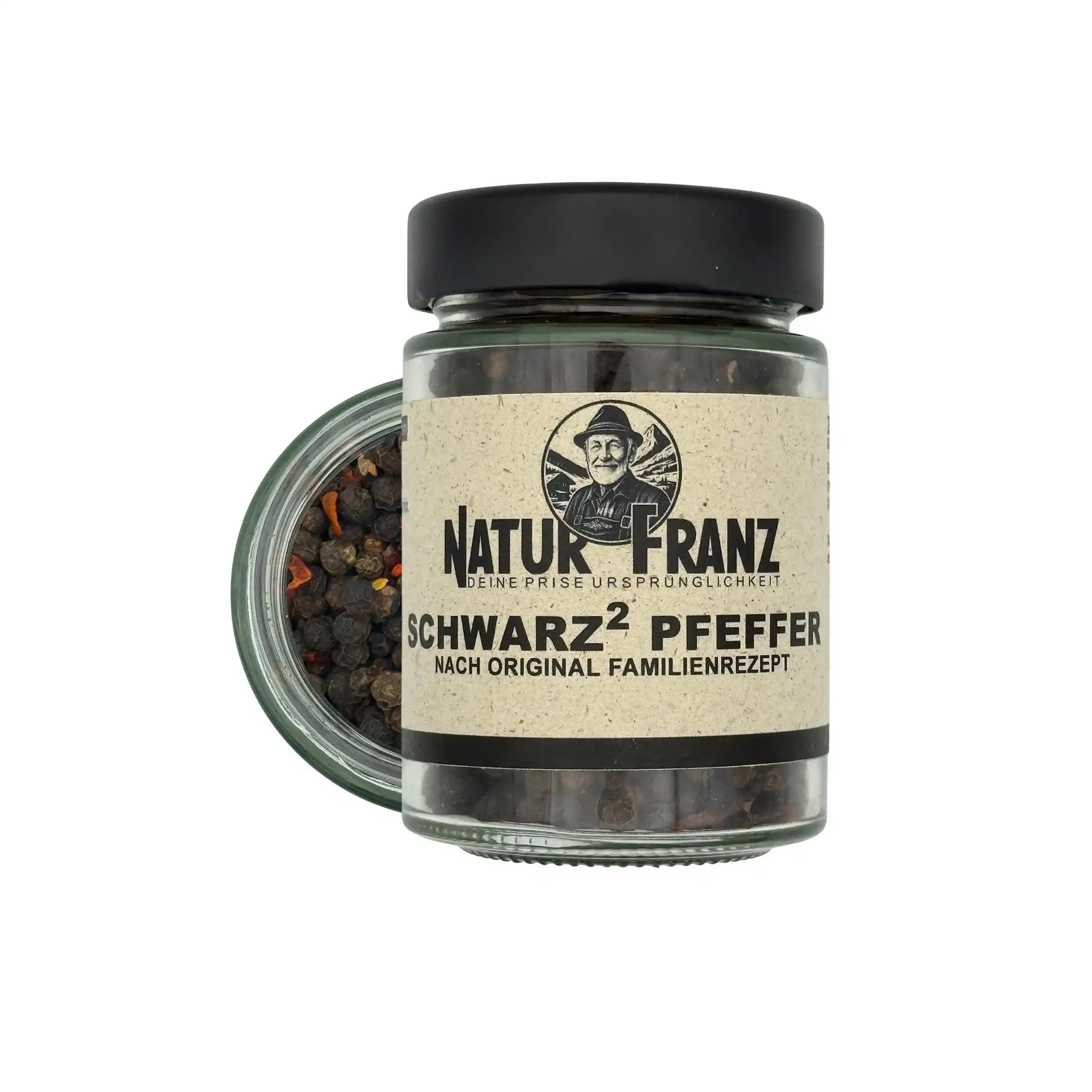 Schwarz Hoch Zwei Pfeffer Edler Schwarzer Pfeffer Mit Kakao Nibs Und Chiliflocken Für Tiefe Würze by Team NATURFRANZ