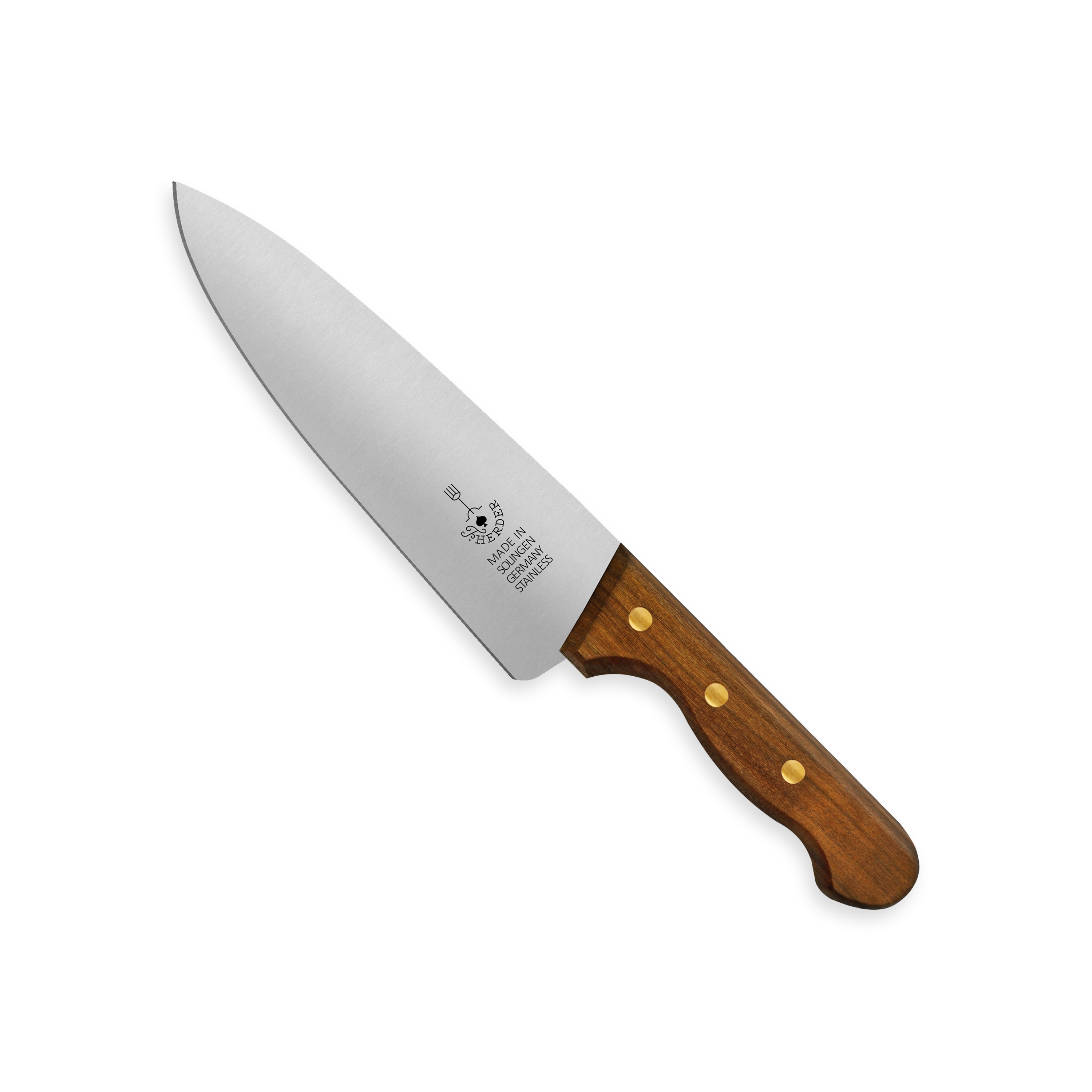 Kochmesser Walnuss Universalmesser Mit Extra Langer Rostfreier Solinger Stahl Klinge Für Fleisch Fisch Und Gemüse