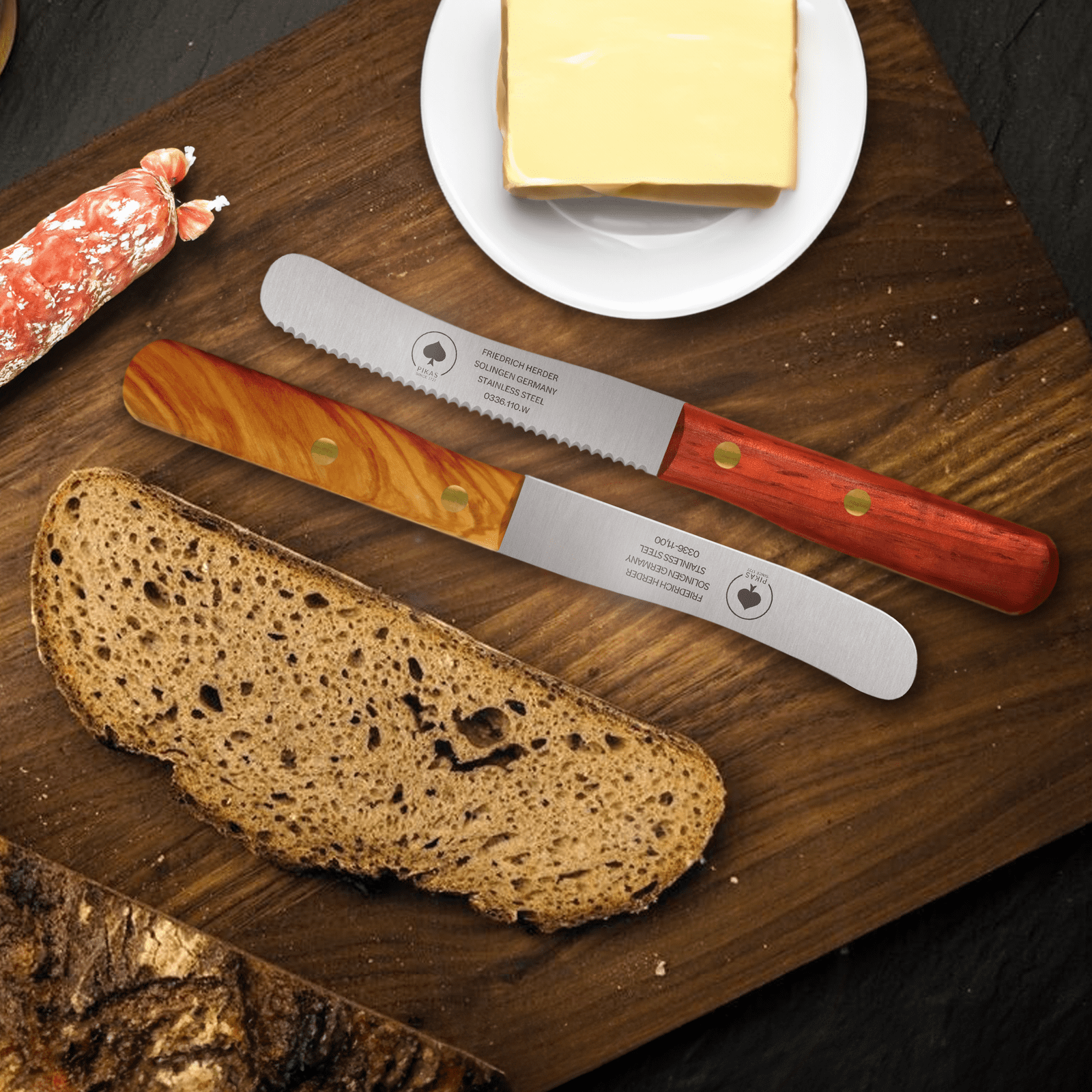 Buckelsmesser Frühstücksmesser Pikas Handgefertigt In Traditioneller Und Moderner Schleiftechnik Für Anhaltende Schärfe