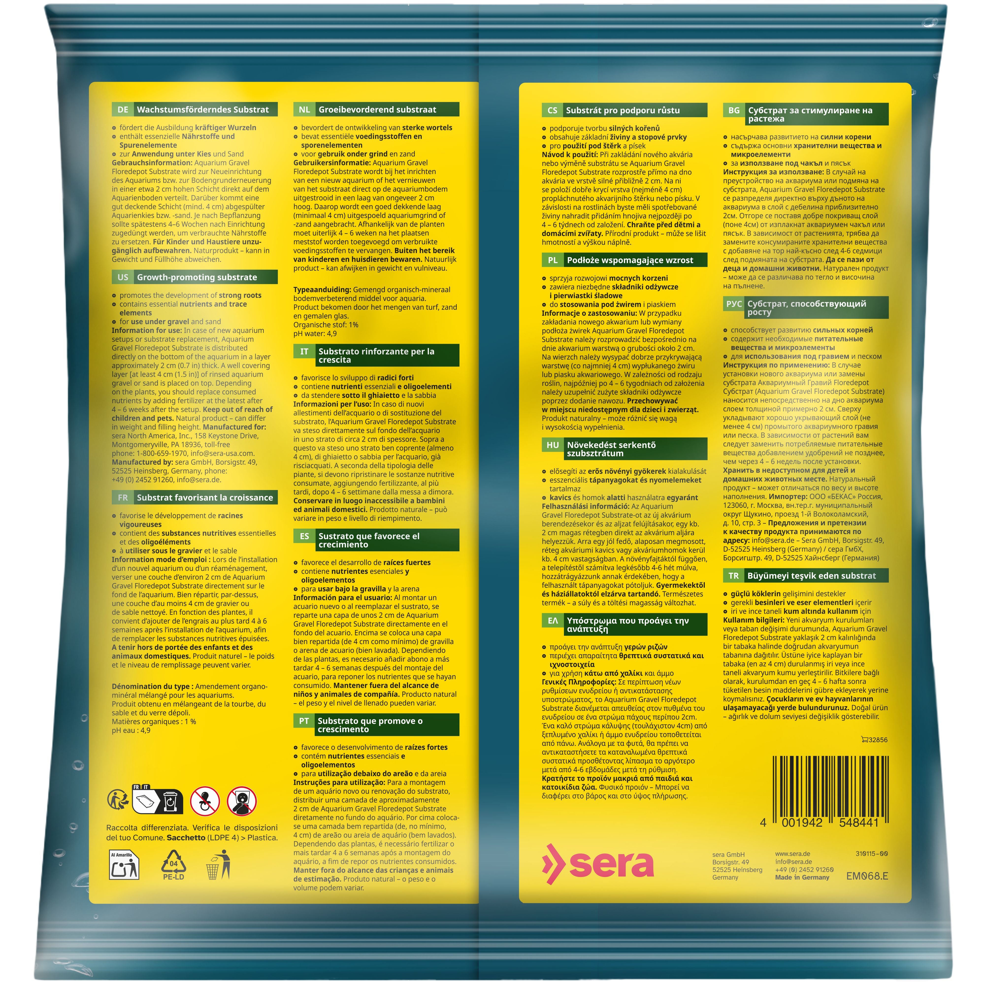 sera Aquarium Gravel Floredepot Substrate