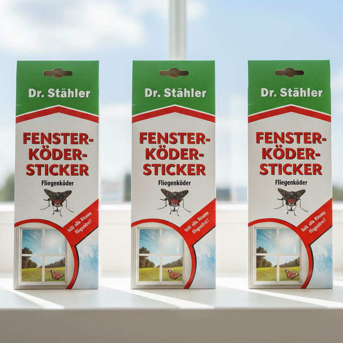 DR. STÄHLER Fenster-Ködersticker, 3 Pakungen a 4 Stück