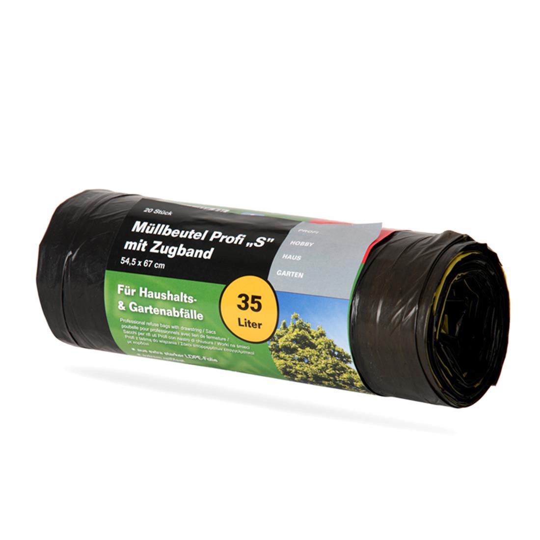 Müllsäcke Profi S - 35l - 20er Rolle - 54,5 x 67cm