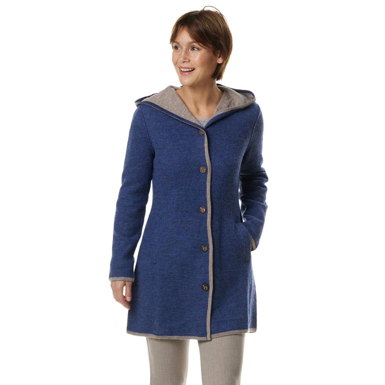 Apu Kuntur - Alpaka Mantel ALYSSA – Damen Parka aus Alpaka & Wolle