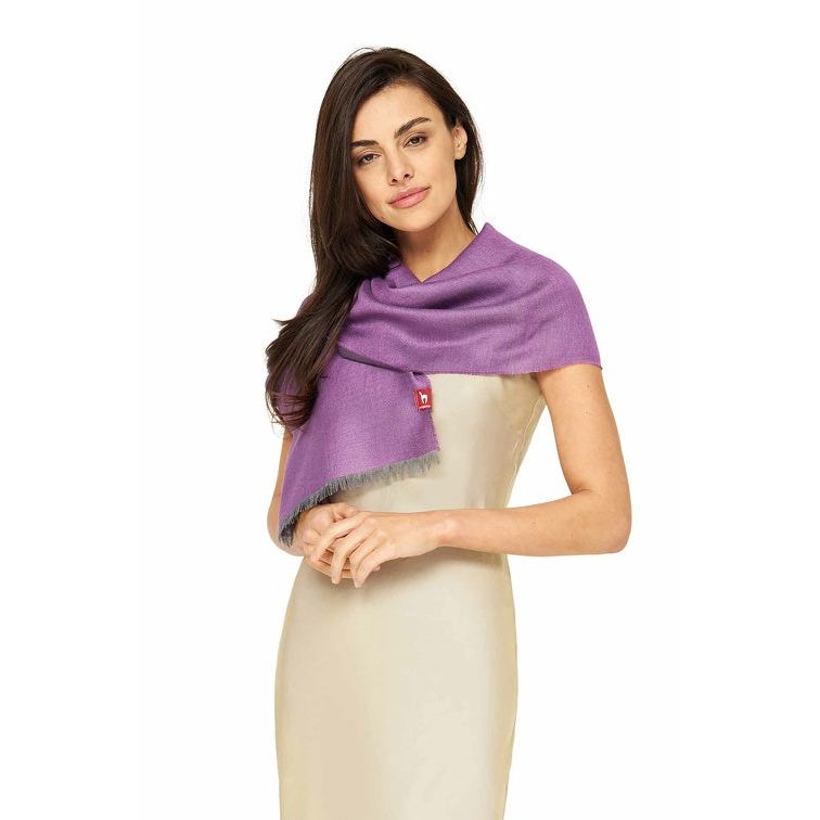 Apu Kuntur - ALPAKA-SEIDEN-SCHAL - DUO – 70 % BABY‑ALPAKA & 30 % SEIDE