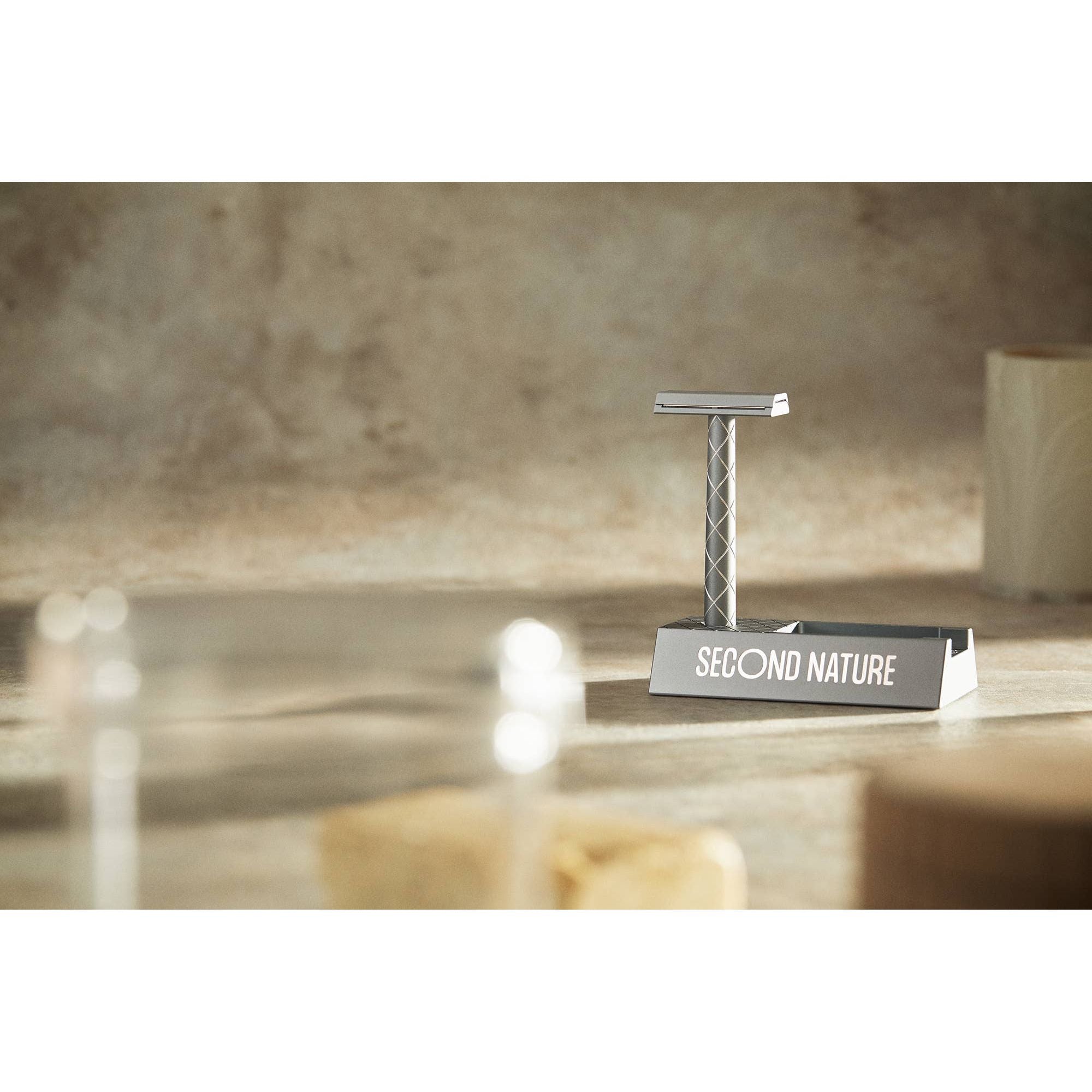 Rasierset - Rasierhobel mit Ständer und Klingen -