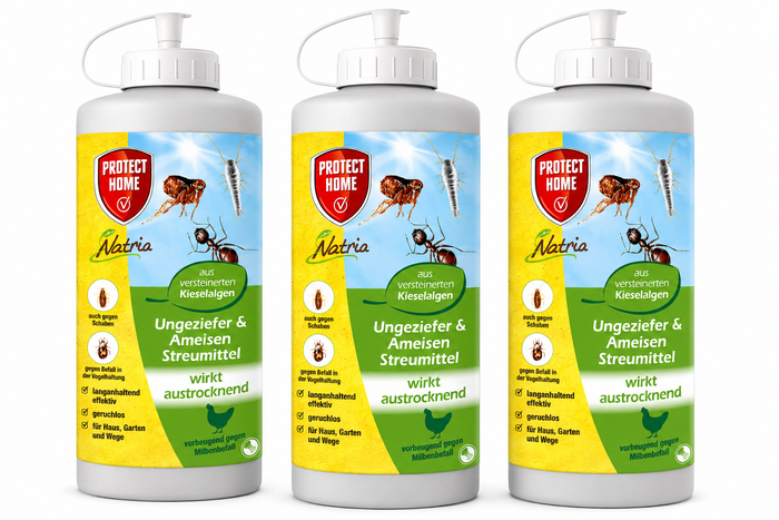PROTECT HOME® Natria Ungeziefer & Ameisen Streumittel Rote Vogelmilbe