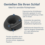 Nackenkissen für erholsamen Schlaf nach der Haartransplantation – kompakt, komfortabel & ideal für Reisen