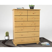 Anika Kiefer Massivholz Kommode  | 8-Schubladen | 100% Bio Kiefer