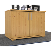 Nobis Kommode Sideboard | 2 Türig | 57cm hoch | 100% Bio Kiefer Massivholz