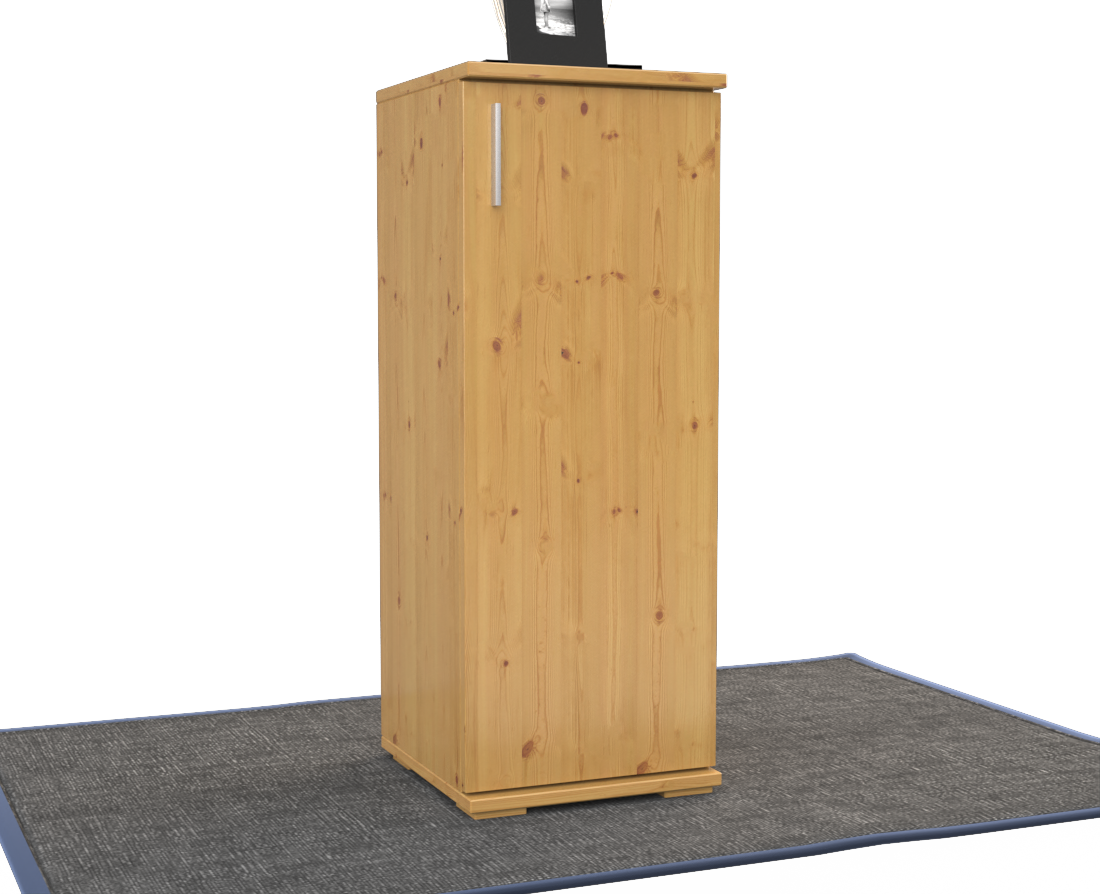 Nobis Kommode Sideboard | Anrichte | 1-Türig | 107cm hoch | 100% Bio Kiefer Massivholz