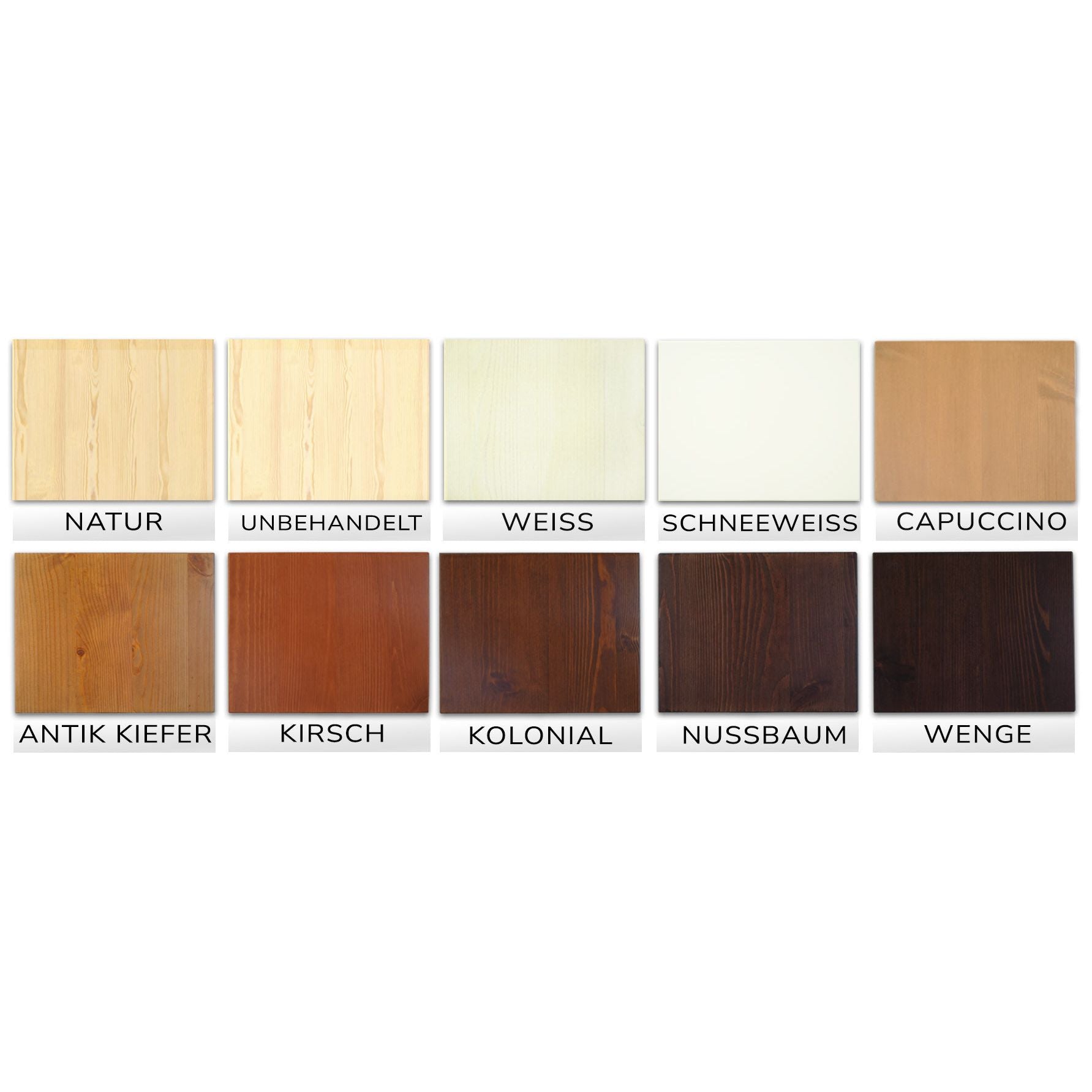 Eva Kommode Sideboard | Anrichte | 2-große 2-kleine Schubladen| 100% Bio Massivholz