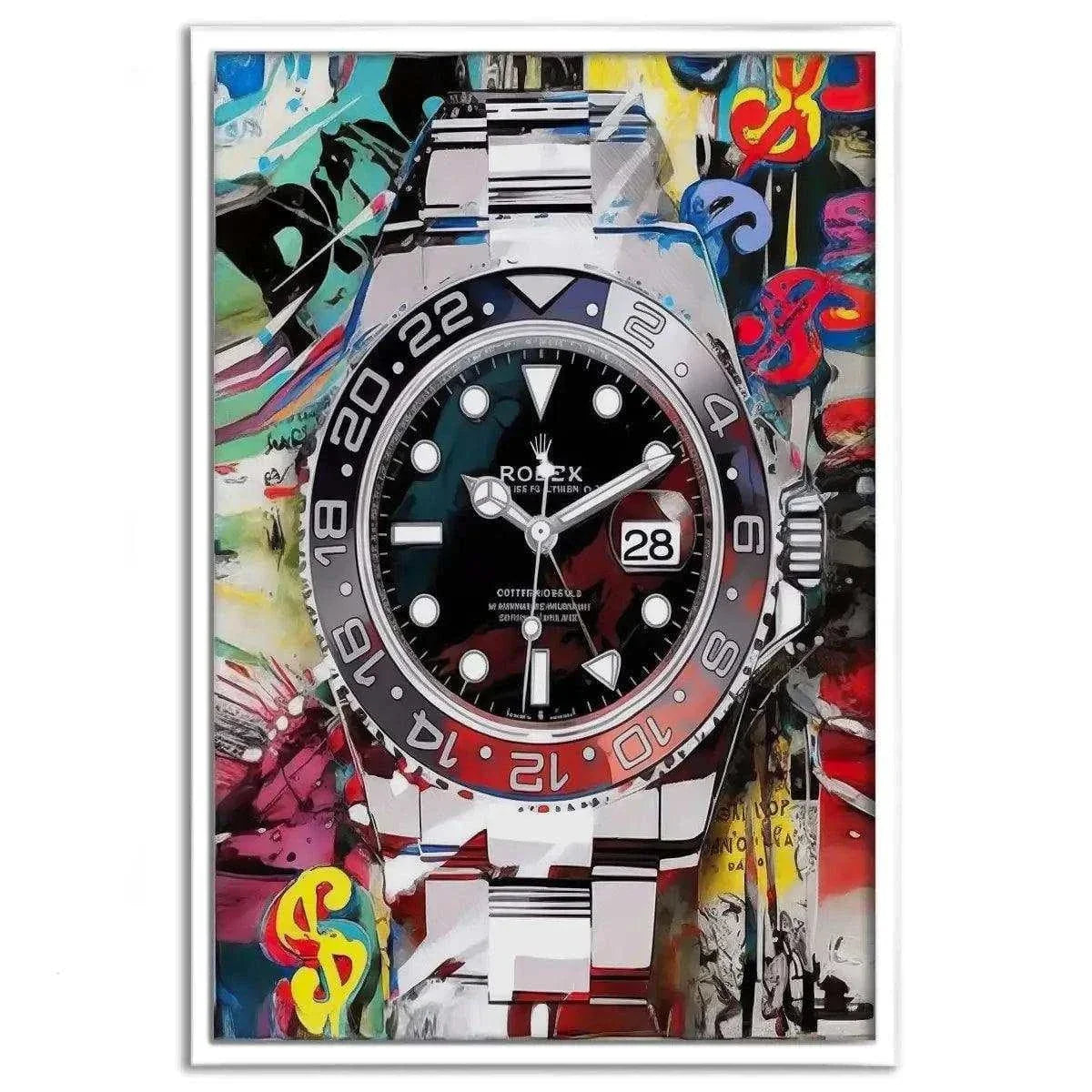 10 past Rolex - Leinwandbild Pop Art by SimpleCanvas