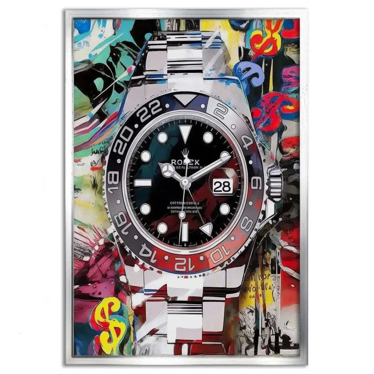 10 past Rolex - Leinwandbild Pop Art by SimpleCanvas
