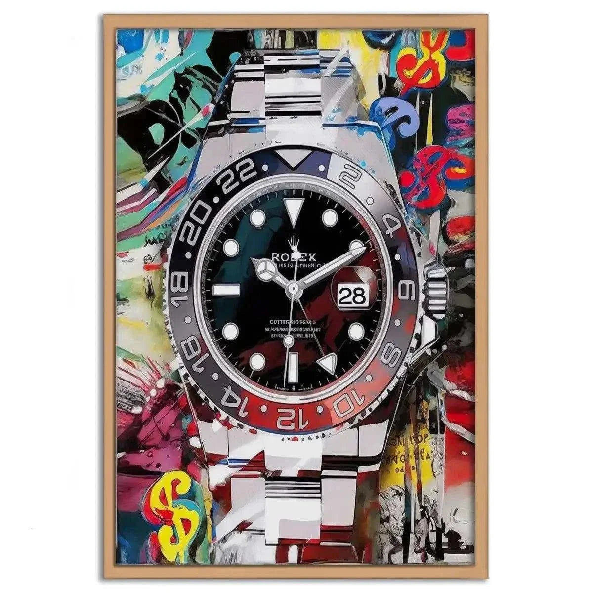 10 past Rolex - Leinwandbild Pop Art by SimpleCanvas
