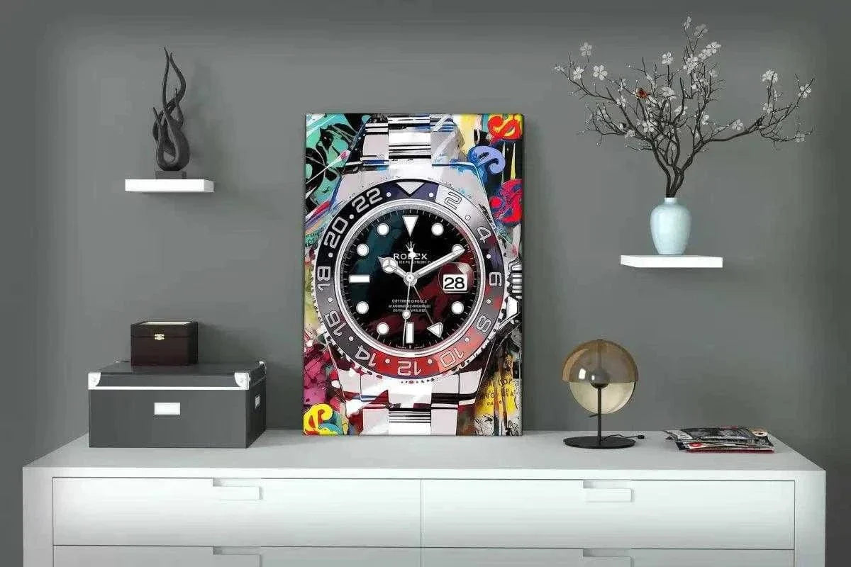 10 past Rolex - Leinwandbild Pop Art by SimpleCanvas