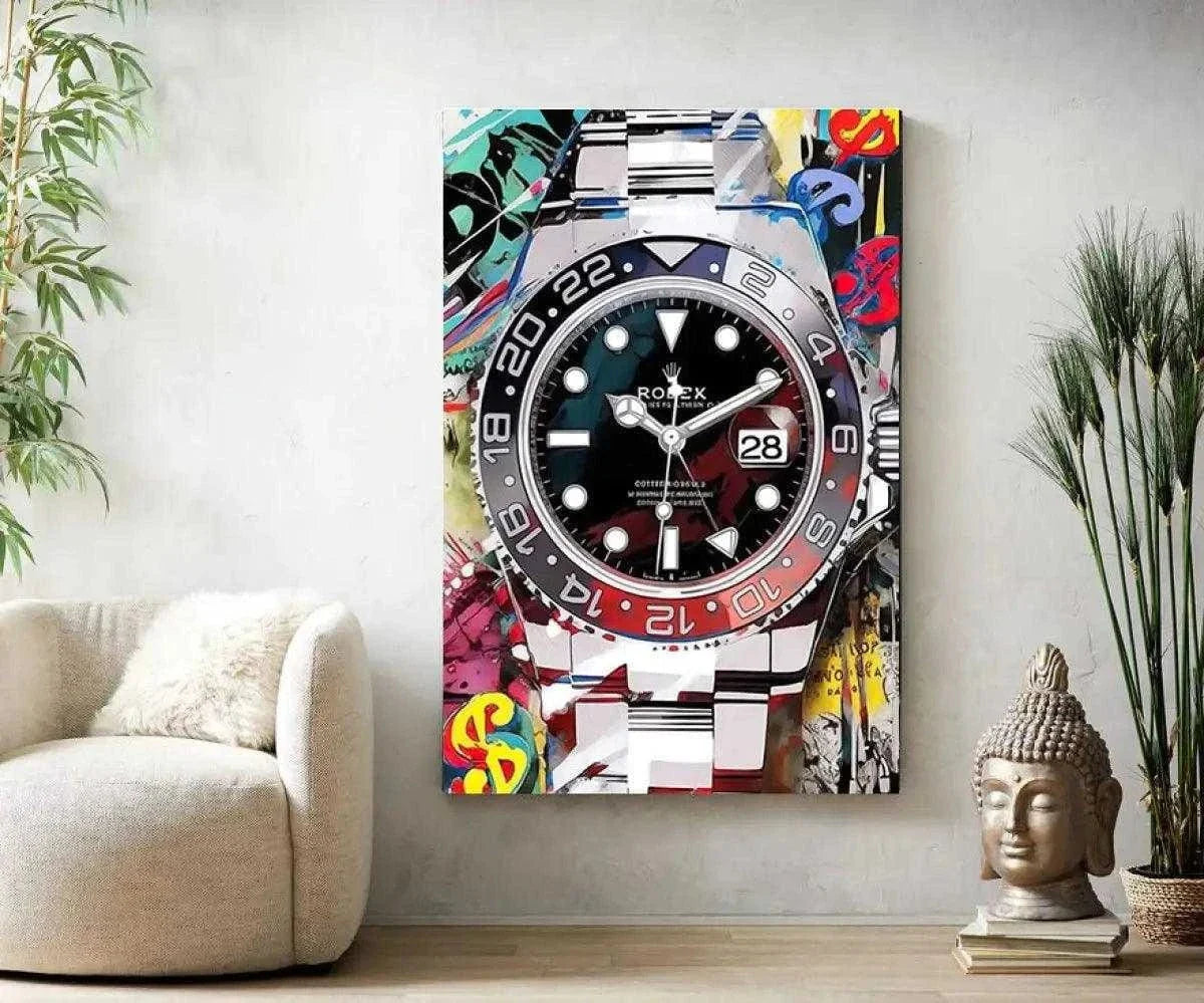 10 past Rolex - Leinwandbild Pop Art by SimpleCanvas