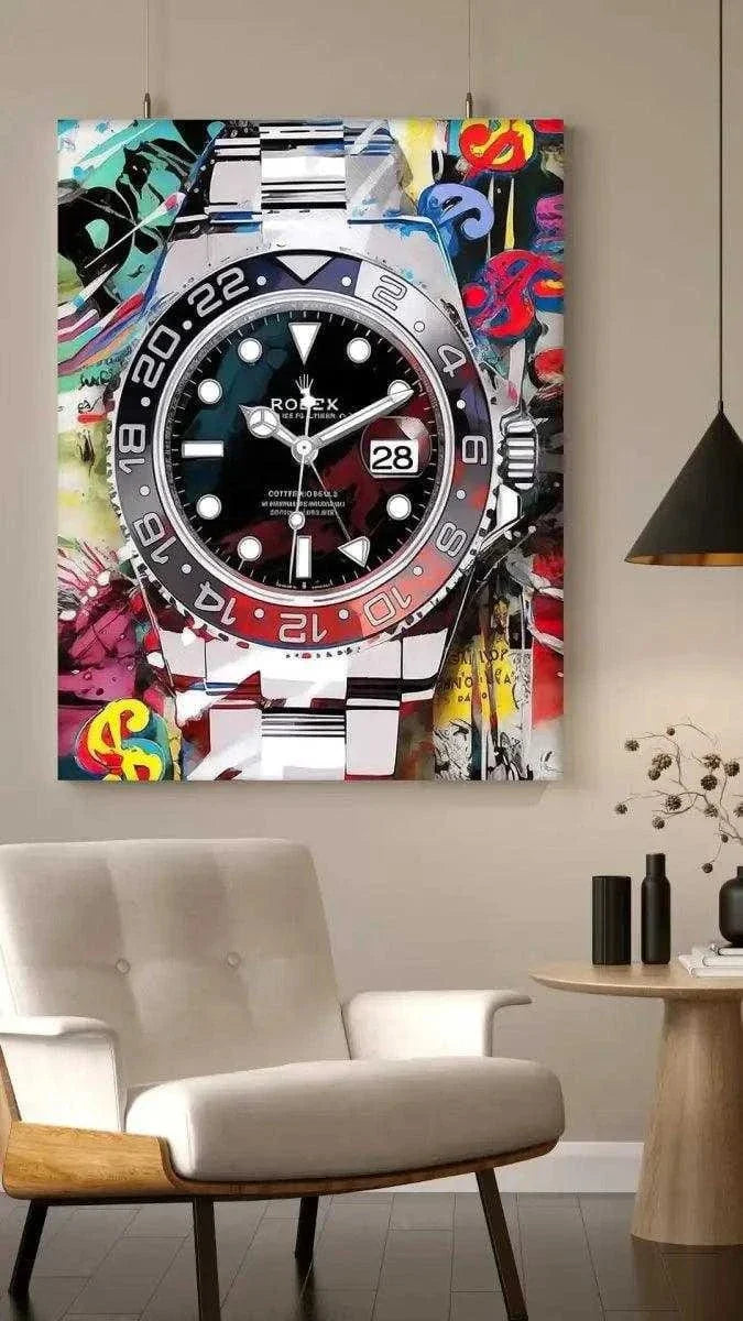 10 past Rolex - Leinwandbild Pop Art by SimpleCanvas