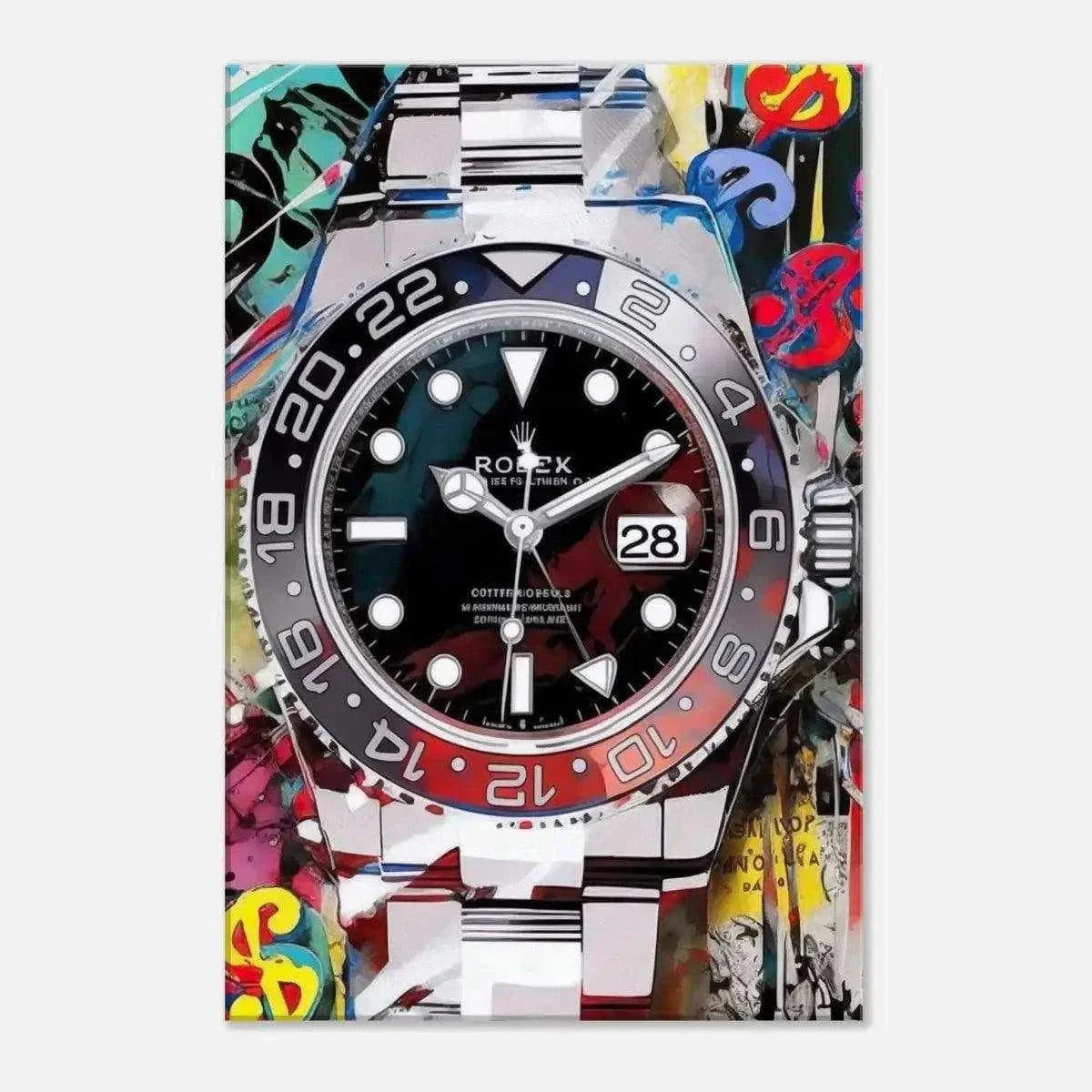 10 past Rolex - Leinwandbild Pop Art by SimpleCanvas