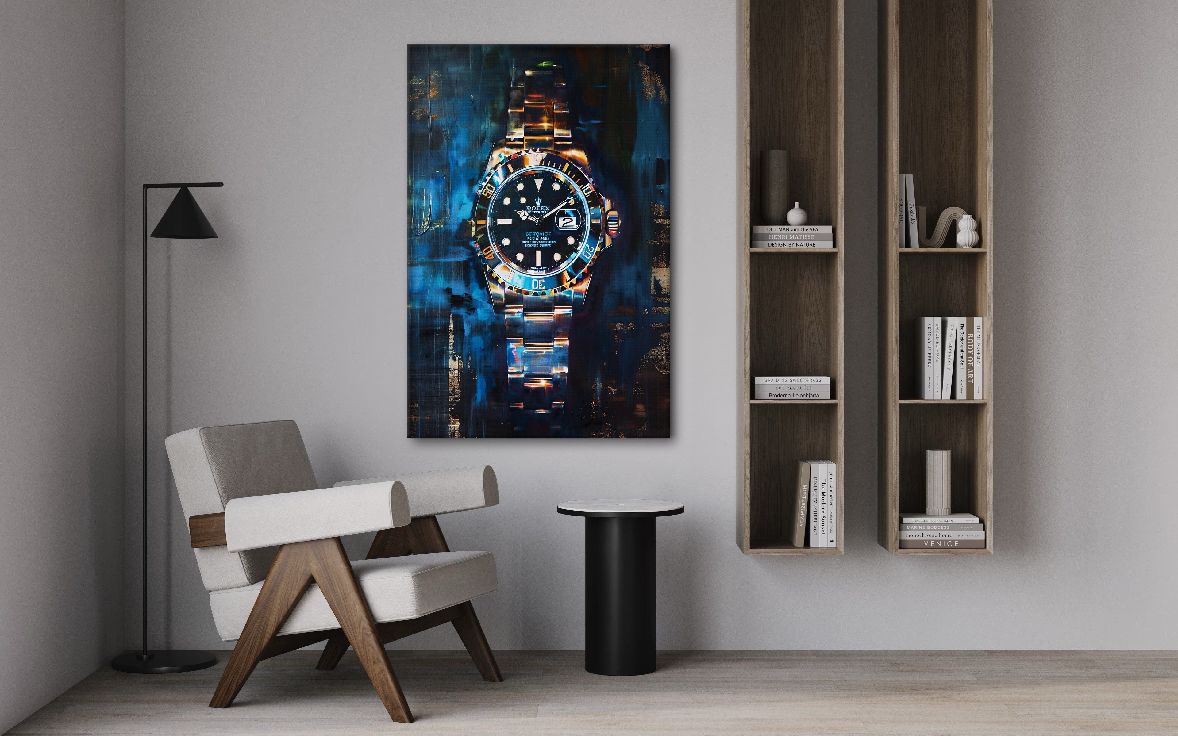 10 past Rolex V2 - Leinwandbild Pop Art
